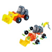 DIY 3 In 1 Toys Best Gift For Boy and Girls 661-187 Take A Part Construction Truck Car Toys With Power Drill Tools